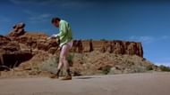Walter's memorable entry in the pilot (Image via YouTube/Breaking Bad & Better Call Saul)